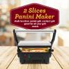 Elite Gourmet EPN-2976# 2-in-1 Nonstick Panini Press & Indoor Grill, Opens 180-Degree Gourmet Sandwich Maker, Floating Hinge Fits All Foods, Contact Grill with Removable Grease Tray view 3