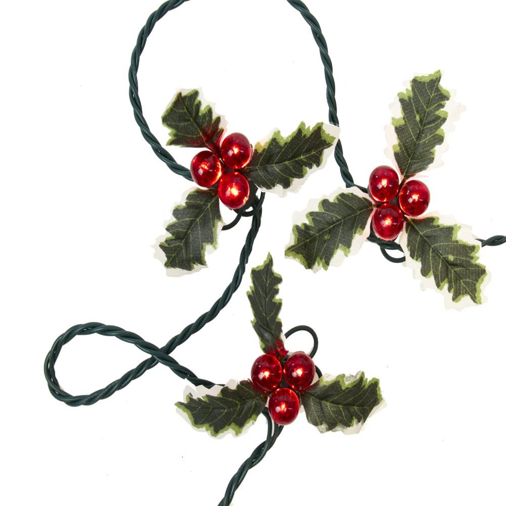 Kurt S. Adler UL 36-Light Holly Berry Clusters Light Set