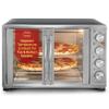 Elite Gourmet ETO4510B# French Door 47.5Qt, 18-Slice Convection Oven 4-Control Knobs, Bake Broil Toast Rotisserie Keep Warm, Includes 2 x 12" Pizza Racks, Stainless Steel view 1