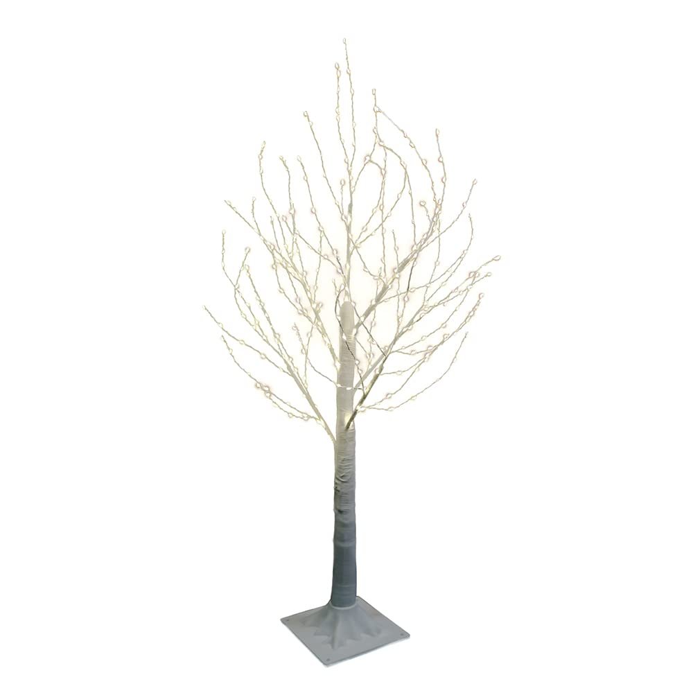 Kurt S. Adler 3-Foot Winter White Twig Tree and 300-Light Warm White Fairy LED