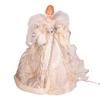UL 10-Light 16-Inch Sage Casual Angel Tree Topper Gold view 1