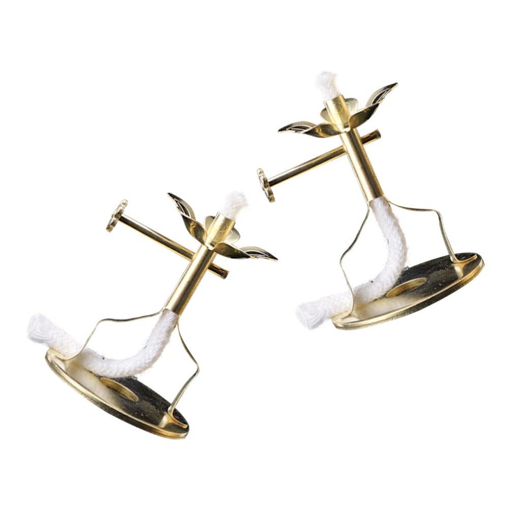 2pcs Buddha Lamp Wick Holder with Telescopic Stand