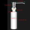 WYDNX Extractor Kitchen Dishwashing Soap Dispenser Stainless Steel Soap Pump Sink Countertop Liquid Dispenser Refillable Soap Dispenser Soap Pump (Color : AS Show) view 2