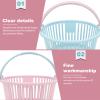 Cabilock 4pcs Portable Picking Plastic Fruit Storage Containers Ergonomic Design for Easy Carrying for Harvesting Cherry and More Nordic view 2