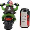 10" L Born to Ride Patriotic USA Biker Frog Riding Red Chopper Motorcycle Statue view 3