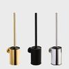 TYZK Shower Shelves Stainless Steel Black Toilet Scrub Cleaning Brush Set, Gold Toilet Brush Holder with Brush Bathing Accessories (Color : Gold) view 3