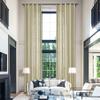 Fcosie Extra Long Curtains 10-24 ft Length, Natural Linen Blend Drapes for High Living Room Bedroom Loft, Privacy High Ceiling Drapery with Grommet Top, 1 Panel, 50" Wx168 L, Gravel view 1