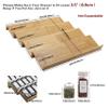Angimio Bamboo Spice Rack Drawer Organizer - 8 Pieces Set- 10" Wide Per Piece - Combine Pieces Into 20" Wide Rack (10" or 20") view 4