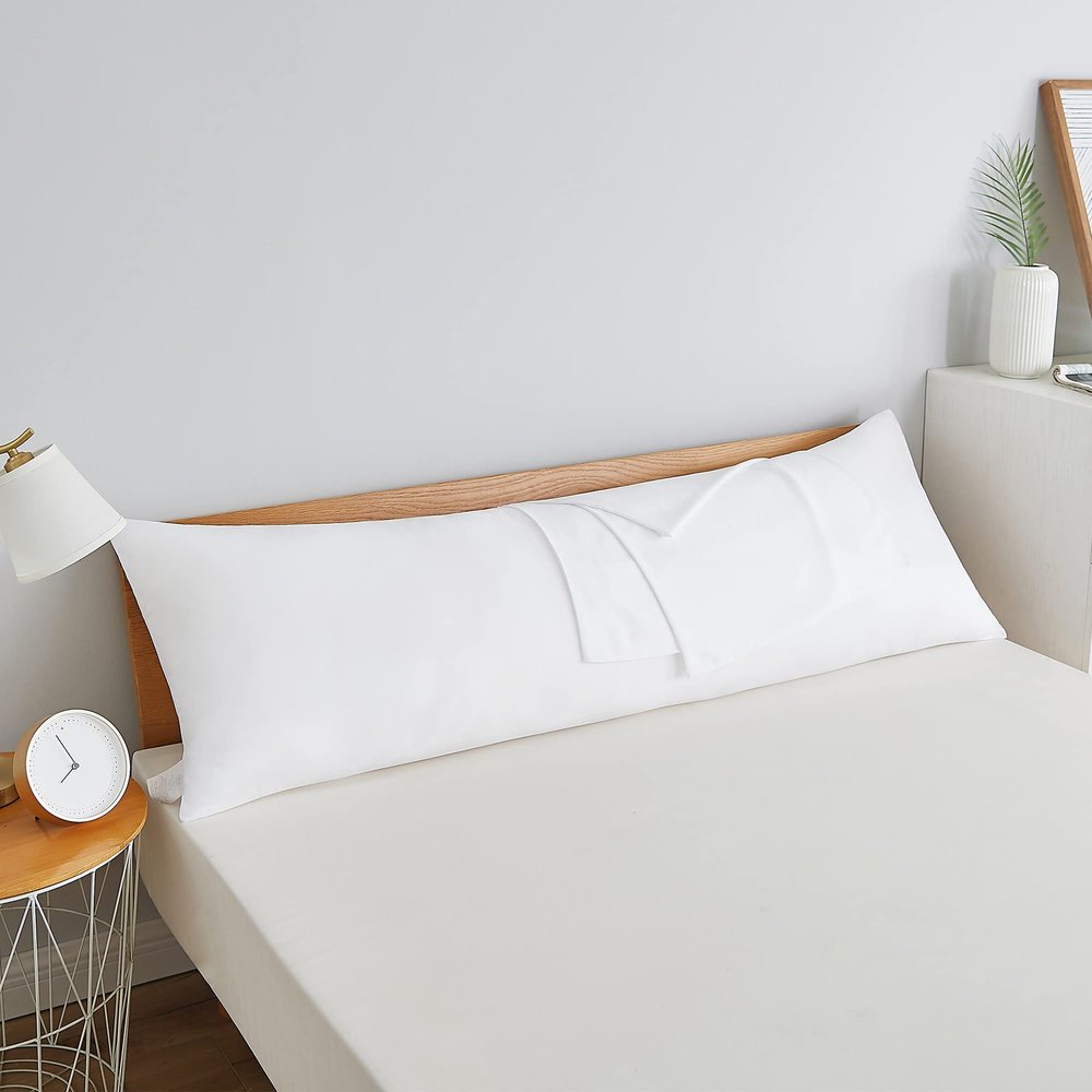Acanva Fluffy Body Pillow for Adults and Pregnancy, Soft Long Full Pillow Insert for Side Sleepers