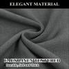 Fcosie Extra Long Curtains 10-24 ft Length, Natural Linen Blend Drapes for High Living Room Bedroom Loft, Privacy High Ceiling Drapery with Grommet Top, 1 Panel, 50" Wx168 L, Dark Grey view 2