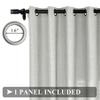 Fcosie Extra Long Curtains 10-24 ft Length, Natural Linen Blend Drapes for High Living Room Bedroom Loft, Privacy High Ceiling Drapery with Grommet Top, 1 Panel, 50" Wx168 L, Fog (18#) view 3