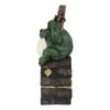 12" H Green Frog Prince Holding 'Kiss Me' and 'Welcome' Sign view 3