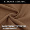 Fcosie Extra Long Curtains 10-24 ft Length, Natural Linen Blend Drapes for High Living Room Bedroom Loft, Privacy High Ceiling Drapery with Grommet Top, 1 Panel, 50" Wx168 L, Orange Copper view 2