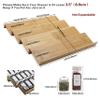 Angimio Bamboo Spice Rack Drawer Organizer - 8 Pieces Set- 11" Wide Per Piece - Combine Pieces Into 22" Wide Rack (11" or 22") view 4