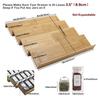 Angimio Bamboo Spice Rack Drawer Organizer - 8 Piece Set - 8" or 16" Wide view 4