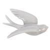 ULTNICE Ceramic Swallows Wall Decor 3D Grey Hanging Bird Sculpture Nordic Style Wall Mounted Art for Indoor Outdoor Home Bedroom Garden view 1