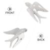 ULTNICE Ceramic Swallows Wall Decor 3D Grey Hanging Bird Sculpture Nordic Style Wall Mounted Art for Indoor Outdoor Home Bedroom Garden view 2