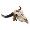 7.5" W Southwestern Indian Spirit Sun Dreamcatcher Bull Skull Wall Plaque view 3