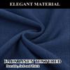 Fcosie Extra Long Curtains 10-24 ft Length, Natural Linen Blend Drapes for High Living Room Bedroom Loft, Privacy High Ceiling Drapery with Grommet Top, 1 Panel, 50" Wx168 L, Navy Blue view 2