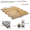 Angimio Bamboo Spice Rack Drawer Organizer - 8-Piece Set - 13" Wide Per Piece - Combine Into 26" Wide Rack view 4