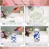 150 Pieces Vase Filler Faux Pearls Vase Makeup Beads No Hole Gloss Bead Mixed Sizes Round Pearl for Home Party Wedding Decor, 8/14/20 mm(Royal Blue) view 3