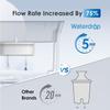 Waterdrop 35-Cup Slim Water Filter Dispenser, Large Capacity Water Filter Pitcher, 200-Gallon Long-Life, 5X Lifetime, Reduces Chlorine, PFOA/PFOS and More, BPA Free, Black (with 1 Filter) view 4