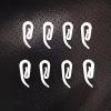 Cheeroyal 100 Pack White Plastic Curtain Hooks,Curtain Hooks White Curtain Header Tape Drapery Hooks for Door Curtain, Window Curtain,2.8x1.2 cm view 3