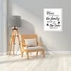 Blessing Rustic Sign with Wood Frame, Bless The Food Before Us The Family Beside Us The Love Between Us Printable Farmhouse Entryway Wooden Artwork, Wall Art Decor Hanging Plaque, 16x20 Inch view 3