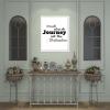Adventure Wall Hanging Wood Framed Sign, It's All About The Journey Not The Destination Rustic Wooden Plaque for Porch, Farmhouse Wall Art Decor, Funny Welcome Artwork, 16x20 Inch view 2