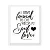 Bible Verse Song of Solomon 3:4 Wood Frame Sign, I Have Found The One Whom My Soul Loves Farmhouse Wall Decor Rustic Plaque Home Decoration Wall Hanging Art Printable, Wedding Gift, 16x20 Inch view 1