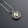12 Constellation Pattern Stainless Steel Cremation Urn Necklace for Ashes Remembrance Jewelry Memorial Urn Necklace view 4