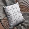 HomeRoots 20 White Floral Decorative Suede Throw Pillow view 4