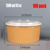 AGYH Meal Prep Containers with Lids, Freezer Microwave Safe Food Storage Containers, Thickened Heat-Resistant Bento Box, 100X43 OZ view 2