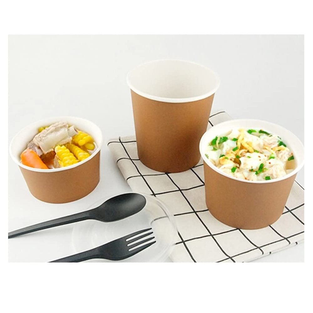 AGYH Meal Prep Containers, Take Out Food Container with Lid, Freezer Microwave Safe Food Storage Containers Salad Bowls, 100 Packs (Size : 8 OZ)
