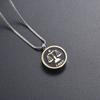 12 Constellation Pattern Stainless Steel Cremation Urn Necklace for Ashes Remembrance Jewelry Memorial Urn Necklace view 3