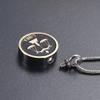 12 Constellation Pattern Stainless Steel Cremation Urn Necklace for Ashes Remembrance Jewelry Memorial Urn Necklace view 4