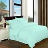 8 Piece Bed in a bag Striped Bedding Duvet & Sheet Set Aqua Over Sized King Size With Zipper & Corner Ties Set Include - 1 Duvet, 1 Bed Skirt ,1 Flat ,1 Fitted 15'' Deep ,4 Pillowcases & Shams view 1
