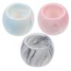 3pcs Marbling Ceramic Electric Toothbrush Holder Stylish Bathroom Organizer for Electric Toothbrushes and Toothpaste Easy to Clean Design in Grey and view 1