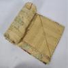 Indian Handmade Twin Cotton Kantha Quilt Throw Blanket Bedspread Hand Block Floral Print view 1