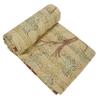 Indian Handmade Twin Cotton Kantha Quilt Throw Blanket Bedspread Hand Block Floral Print view 2