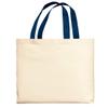Bread Salt Wine Housewarming Gift For Women Wonderful Life Quote With Custom Text Personalized Navy Handle Canvas Tote Bag view 3