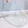 KDLKCT6 Table Top Tempered Glass 38 cm 48 cm 55 cm 68 cm 75 cm 80 cm, 18 Sizes, Thick : 9mm, Flat Edge Polish, Clear, Heat Resistant, Not Easy to Damage, Round Glass Table Top view 1