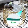 KDLKCT6 Table Top Tempered Glass 38 cm 48 cm 55 cm 68 cm 75 cm 80 cm, 18 Sizes, Thick : 9mm, Flat Edge Polish, Clear, Heat Resistant, Not Easy to Damage, Round Glass Table Top view 2