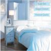 100% Pure Cotton 3 Piece Bedding Set Cotton Duvet Set Soft Bedding Collection, Cotton Simple Embroidery Solid Color, One Duvet Cover and Two Pillowcase -(King/Cal King Navy Blue) view 3