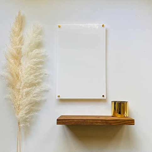 White Acrylic Dry Erase Board, (22 x 35 Inches)