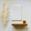 White Acrylic Dry Erase Board, (22 x 35 Inches) view 1