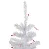 3' Pre-Lit Woodbury White Pine Slim Artificial Christmas Tree Pink Lights view 3