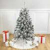4.5' Flocked Madison Pine Artificial Christmas Tree Unlit view 2