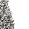 4.5' Flocked Madison Pine Artificial Christmas Tree Unlit view 3