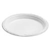 Nicole Fantini Serving - 7 Inches - Disposable Round White Plastic Plates For Thanksgiving - Good to use in Microwave : Perfect for Parties, Holidays, Weddings : 500 Count view 2